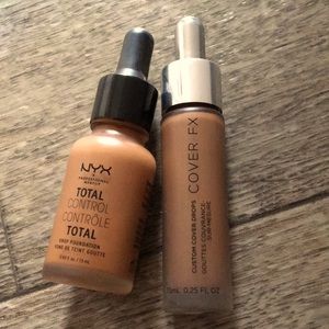 Cover fx custom cover drops PLUS NYX total control